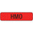 Label Paper Permanent Hmo 1" Core 1 1/4" X 5/16" Fl. Red 760 Per Roll