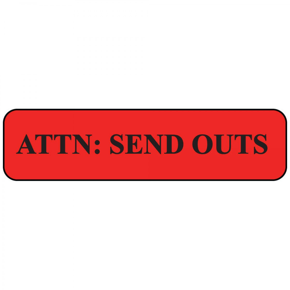 Label Paper Permanent Attn: Send Outs 1