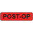 Label Paper Permanent Post-Op 1" Core 1 1/4" X 5/16" Fl. Red 760 Per Roll