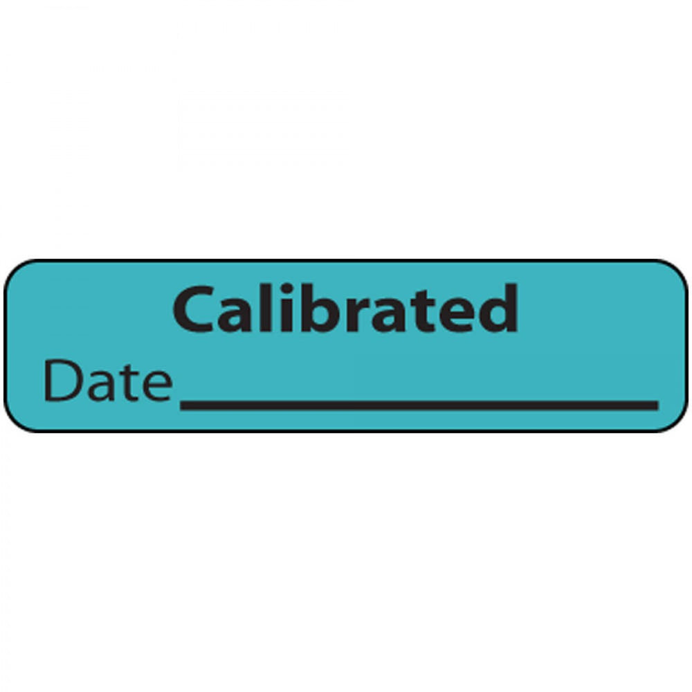 Label Paper Removable Calibrated Date 1" Core 1 1/4" X 5/16" Blue 760 Per Roll