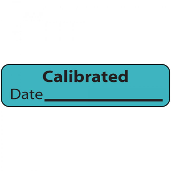 Label Paper Removable Calibrated Date 1" Core 1 1/4" X 5/16" Blue 760 Per Roll