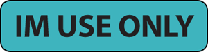 Label Paper Removable Im Use Only 1