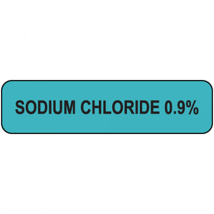 Label Paper Removable Sodium Chloride 1" Core 1 1/4" X 5/16" Blue 760 Per Roll