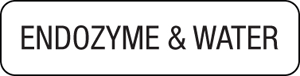 Label Paper Removable Endozyme & Water 1" Core 1 1/4" X 5/16" White 760 Per Roll