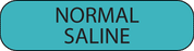 Label Paper Permanent Normal Saline 1" Core 1 7/16" X 3/8" Blue 666 Per Roll