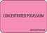 Label Paper Removable Concentration 1" Core 1 7/16" X 1 Fl. Pink 666 Per Roll