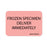 Label Paper Permanent Frozen Specimen 1" Core 1 7/16" X 1 Fl. Red 666 Per Roll