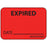 Label Paper Permanent Expired Date 1" Core 1 7/16" X 1 Fl. Red 666 Per Roll