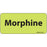 Label Paper Removable Morphine 1" Core 2 1/4" X 1 Fl. Chartreuse 420 Per Roll