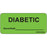 Label Paper Removable Diabetic Accucheck 1" Core 2 1/4" X 1 Fl. Green 420 Per Roll
