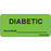 Label Paper Removable Diabetic Accucheck 1" Core 2 1/4" X 1 Fl. Green 420 Per Roll