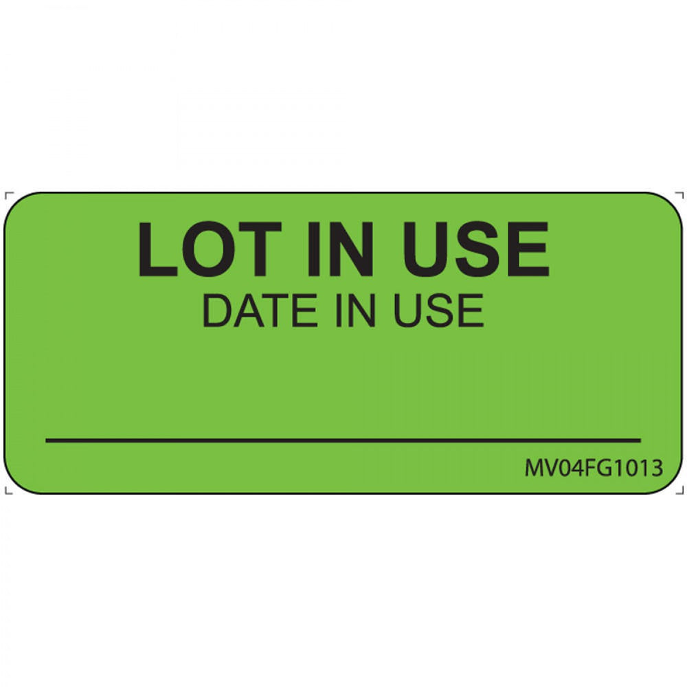 In Use Printable Label Paper Removable Lot In Use 1