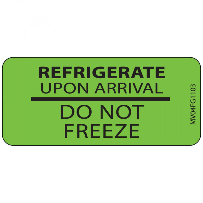 Label Paper Removable Refrigerate Upon 1" Core 2 1/4" X 1 Fl. Green 420 Per Roll