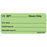 Label Paper Removable I.V. Set- Hours Only 1" Core 2 1/4" X 1 Fl. Green 420 Per Roll
