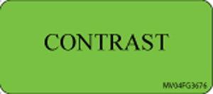 Label Paper Removable Contrast 1" Core 2 1/4" X 1 Fl. Green 420 Per Roll