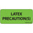 Label Paper Removable Latex Precaution(S) 1" Core 2 1/4" X 1 Fl. Green 420 Per Roll
