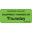 Label Paper Removable Respiratory Care 1" Core 2 1/4" X 1 Fl. Green 420 Per Roll