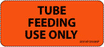 Label Paper Permanent Tube Feeding Use 1" Core 2 1/4" X 1 Fl. Orange 420 Per Roll