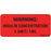Label Paper Permanent Warning: Insulin 1" Core 2 1/4" X 1 Fl. Red 420 Per Roll
