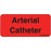 Label Paper Permanent Arterial Catheter 1" Core 2 1/4" X 1 Fl. Red 420 Per Roll