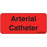 Label Paper Permanent Arterial Catheter 1" Core 2 1/4" X 1 Fl. Red 420 Per Roll