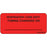 Label Paper Permanent Respiratory Care 1" Core 2 1/4" X 1 Fl. Red 420 Per Roll