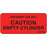 Label Paper Permanent Respiratory Care 1" Core 2 1/4" X 1 Fl. Red 420 Per Roll