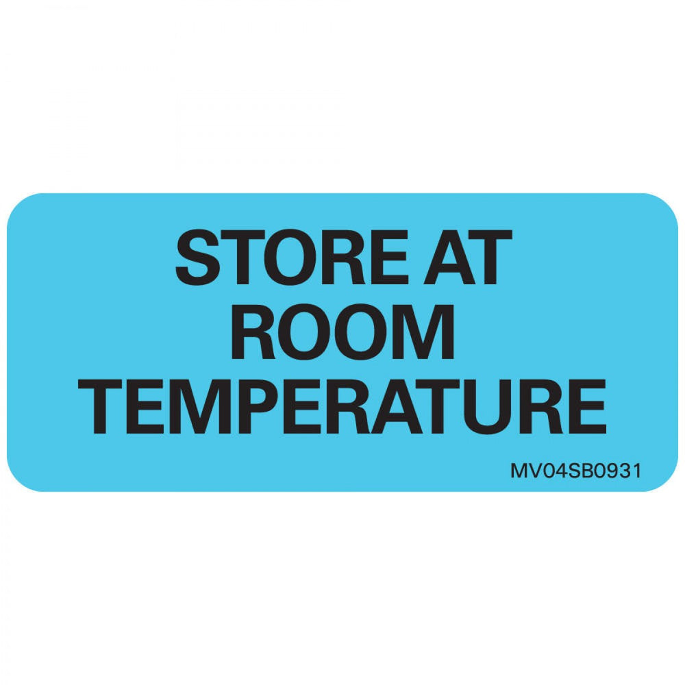 Label Paper Removable Store At Room 1" Core 2 1/4" X 1 Blue 420 Per Roll