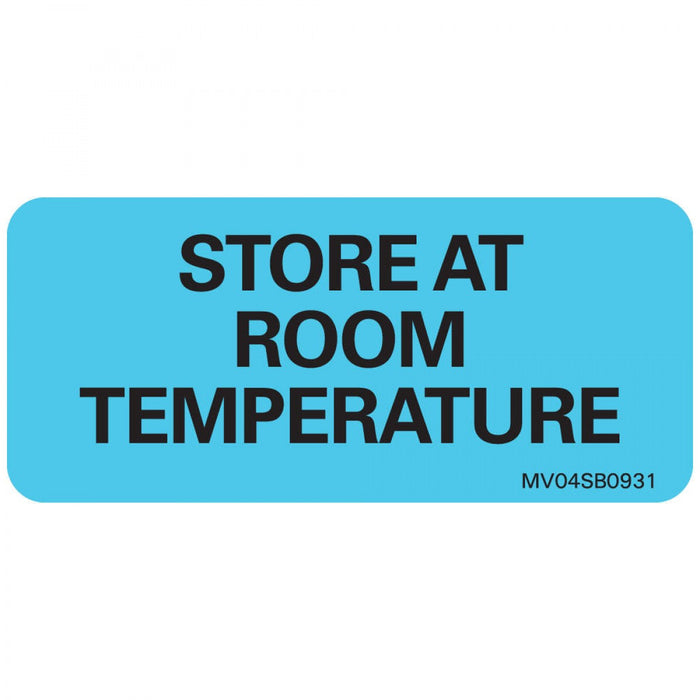 Label Paper Removable Store At Room 1" Core 2 1/4" X 1 Blue 420 Per Roll