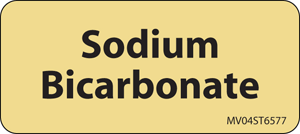 Label Paper Removable Sodium Bicarbonate 1" Core 2 1/4" X 1 Tan 420 Per Roll