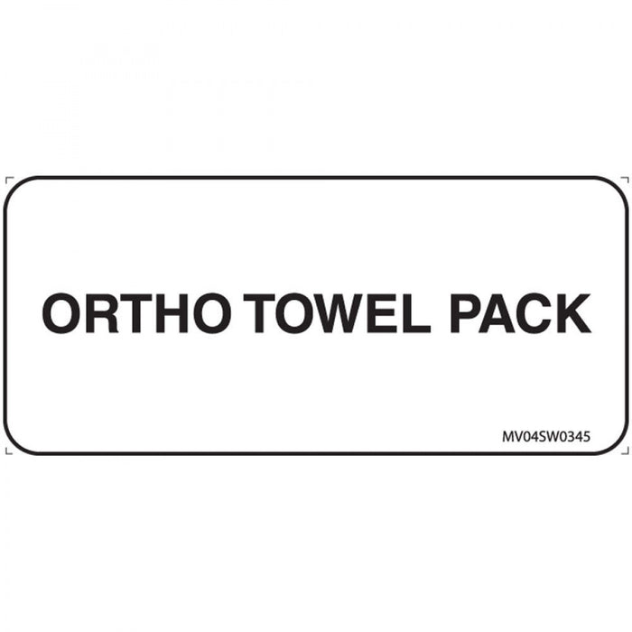 Label Paper Removable Ortho Towel Pack 1" Core 2 1/4" X 1 White 420 Per Roll