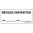 Label Paper Removable Revised Expiration 1" Core 2 1/4" X 1 White 420 Per Roll