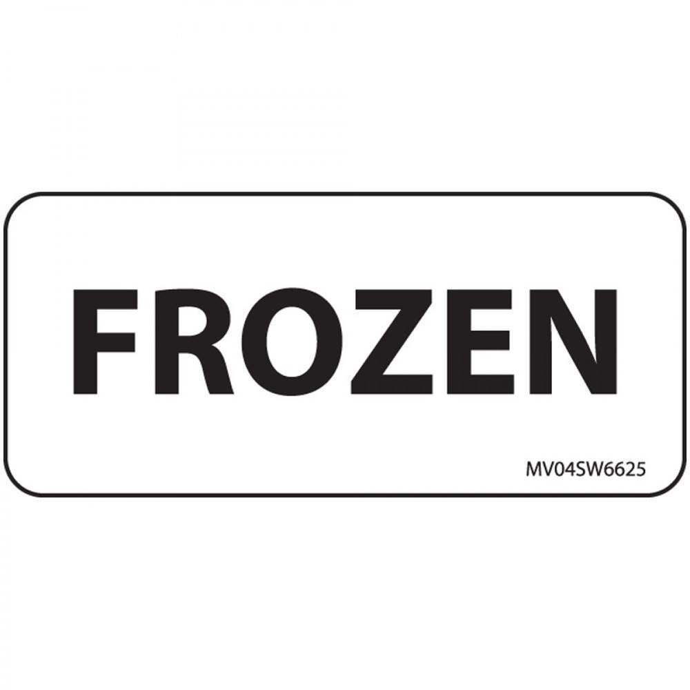 Label Paper Removable Frozen 1" Core 2 1/4" X 1 White 420 Per Roll