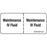Label Paper Removable Maintence Iv Fluid 1" Core 2 1/4" X 1 White 420 Per Roll