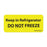 Label Paper Permanent Keep In Refrigerator 1" Core 2 1/4" X 1 Yellow 420 Per Roll