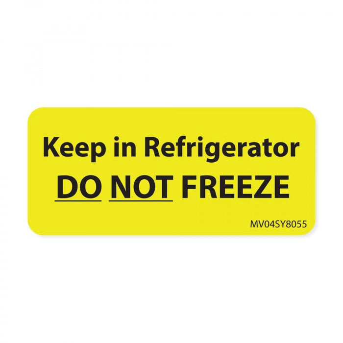 Label Paper Permanent Keep In Refrigerator 1" Core 2 1/4" X 1 Yellow 420 Per Roll