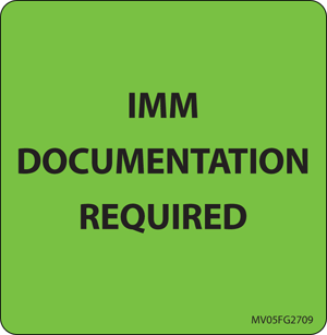 Label Paper Removable Imm Documentation 1" Core 2 7/16" X 2 1/2" Fl. Green 400 Per Roll