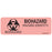 Label Paper Permanent Biohazard / 1" Core 2 15/16" X 1 Fl. Red 333 Per Roll