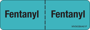 Label Paper Permanent Fentanyl : Fentanyl 1" Core 2 15/16" X 1 Blue 333 Per Roll