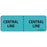 Label Paper Removable Central Line : 1" Core 2 15/16" X 1 Blue 333 Per Roll