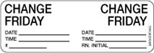 Label Paper Removable Change Change Friday 1" Core 2 15/16" X 1 White 333 Per Roll