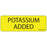 Label Paper Permanent Potassium Added 1" Core 2 15/16" X 1 Yellow 333 Per Roll