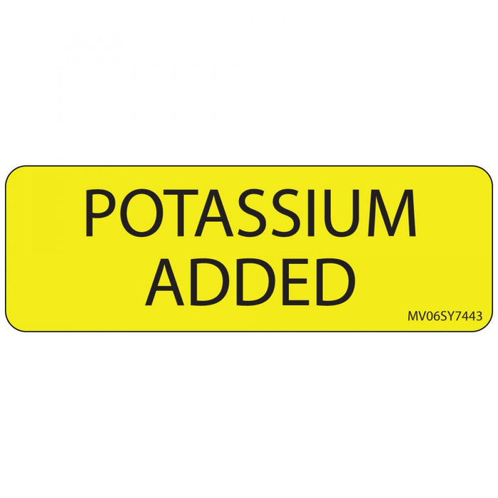 Label Paper Permanent Potassium Added 1" Core 2 15/16" X 1 Yellow 333 Per Roll