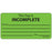 Label Paper Removable This Tray Is 1" Core 2 15/16" X 1 1/2" Fl. Green 333 Per Roll