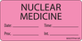 Label Paper Permanent Nuclear Medicine 1" Core 2 15/16" X 1 1/2" Fl. Pink 333 Per Roll