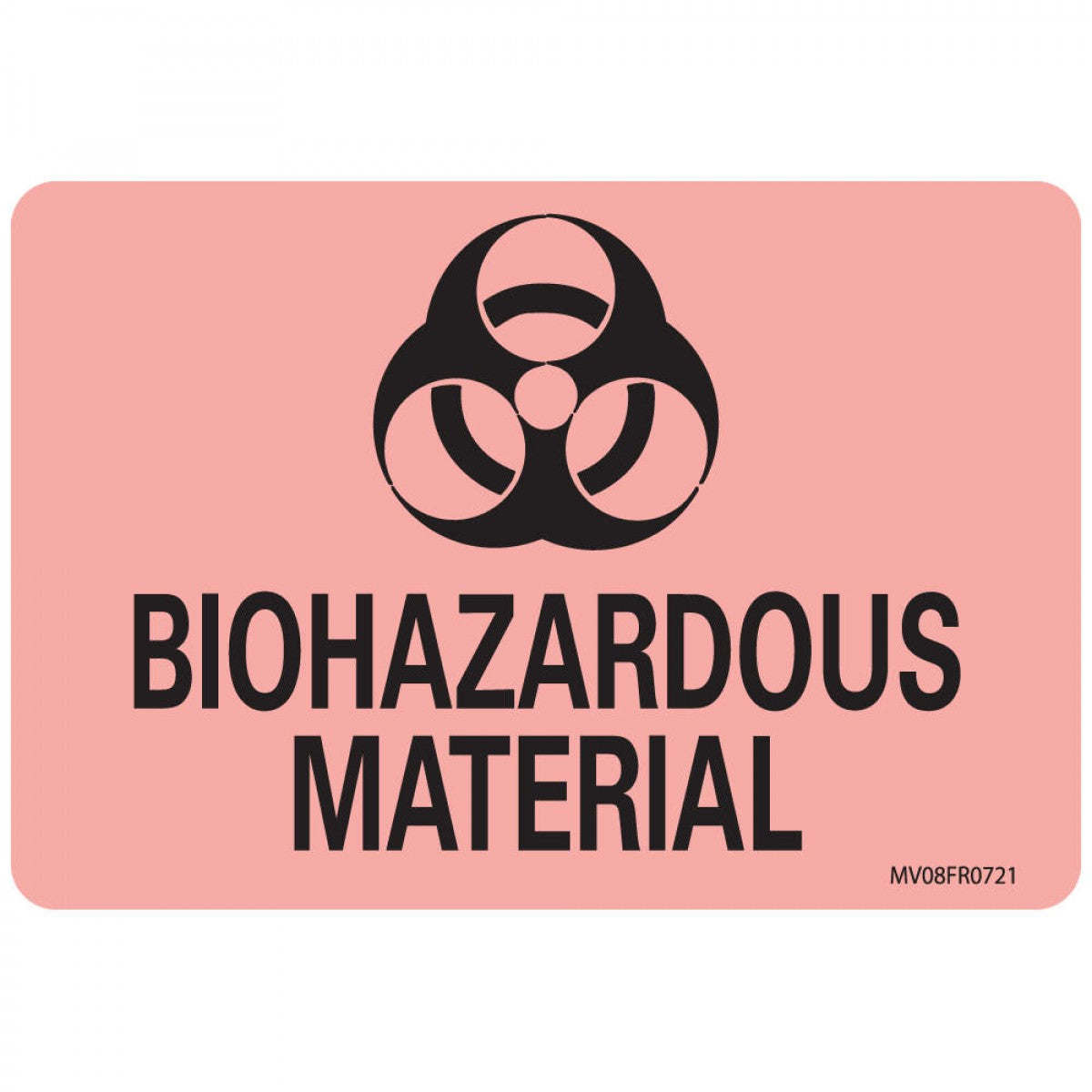 Lab Communication Label (Paper, Permanent) Biohazardous 2