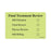 Label Paper Removable Final Treatment 1" Core 4" X 2 5/8" Fl. Chartreuse 375 Per Roll