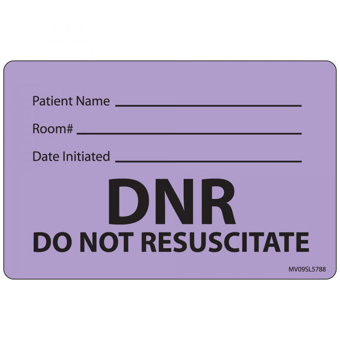 Label Paper Removable Patient Name Room 1" Core 4" X 2 5/8" Lavender 375 Per Roll