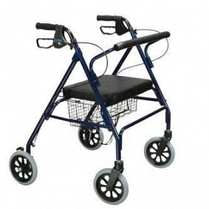 Drive / DeVilbiss Healthcare Go-Lite Bariatric Rollator - Go-Lite Bariatric Rollator, Steel, Blue - 10215BL-1