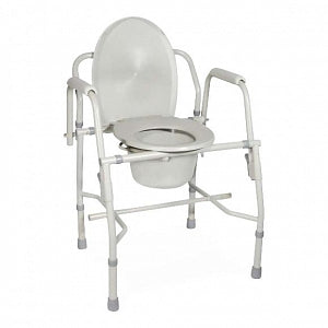 Drive DeVilbiss Deluxe Steel Drop-Arm Commode - Drop Arm Steel Commode, Deluxe - 11125KD-1